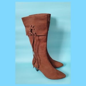 Matisse | Moxie Boho Western Adventure Riding Mid Calf Leather Long Heeled Boots